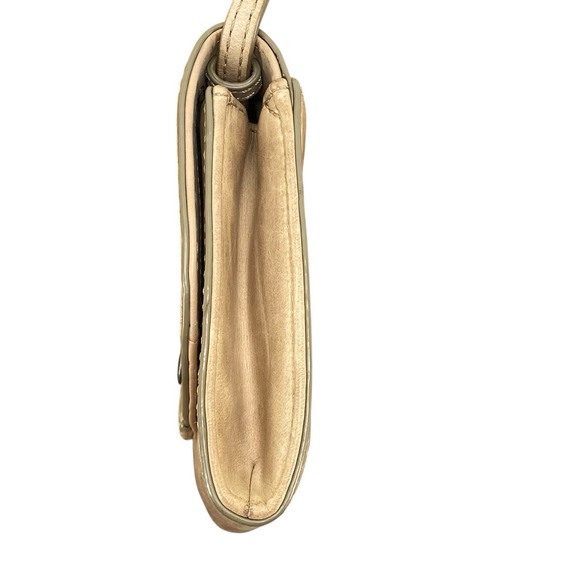 Frye Melissa Wallet Crossbody Bag Distressed Tan Leather Shoulder Purse - Picture 5 of 16